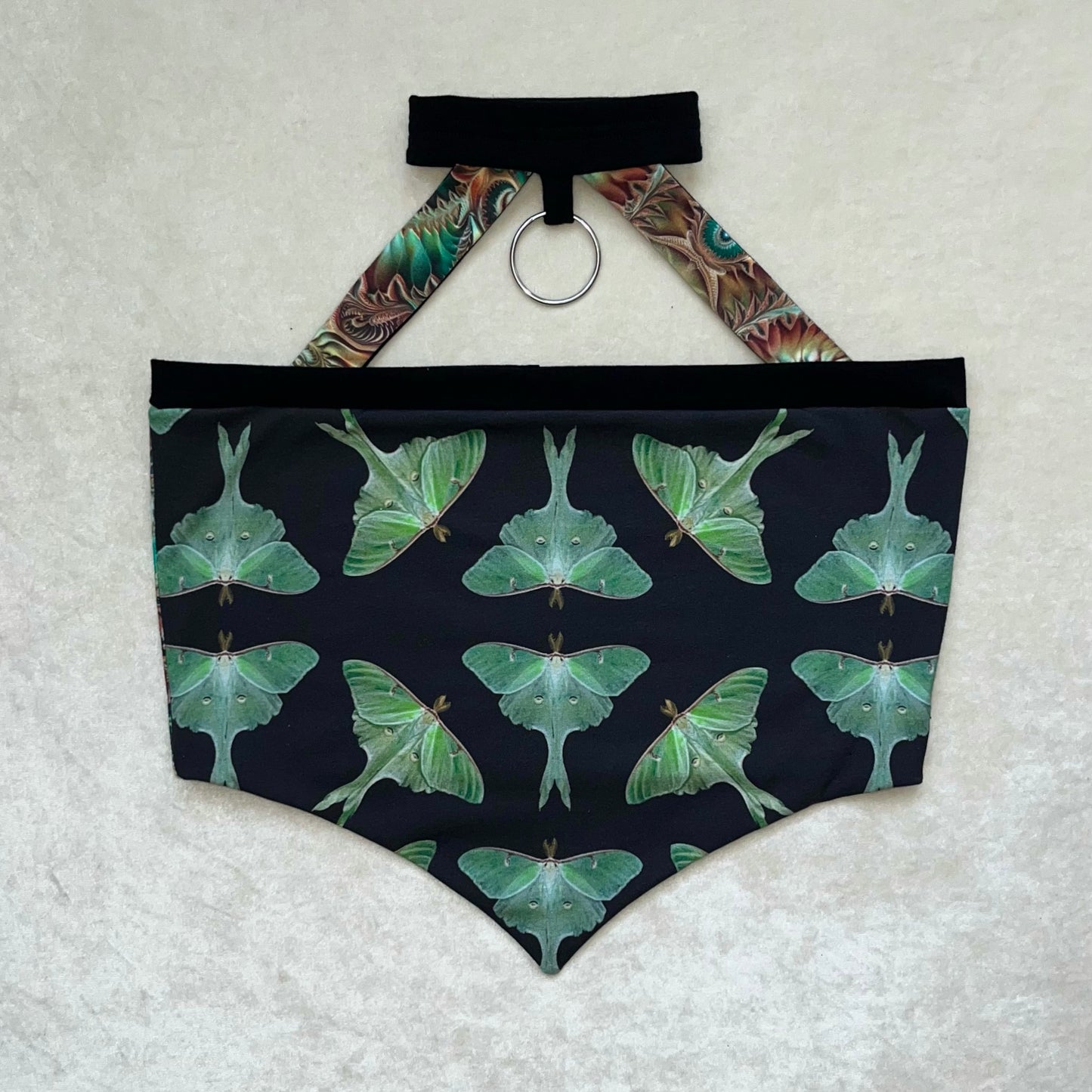 Luna Moth Choker Pixie Top 𐦍 L/XL