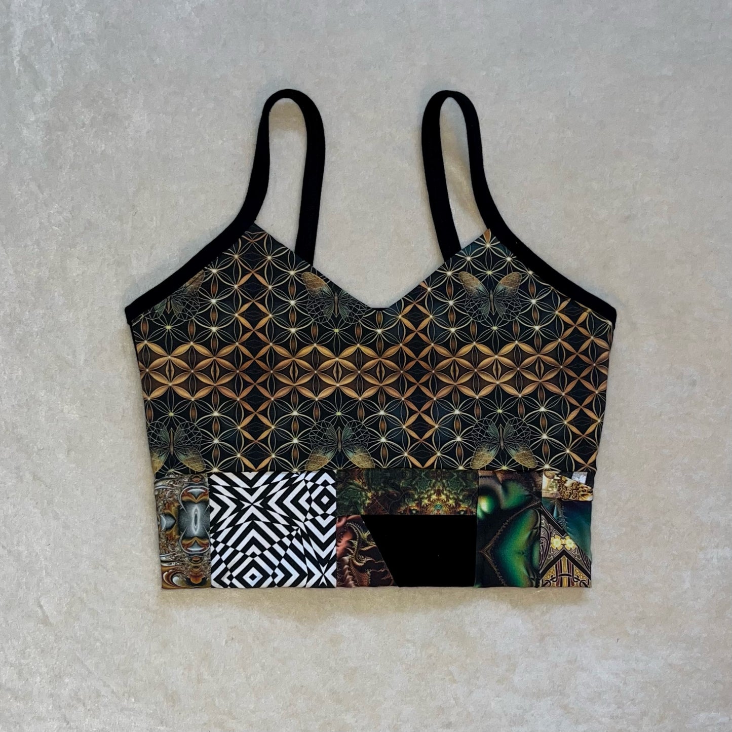 Patchwork Bralette Tank M/L