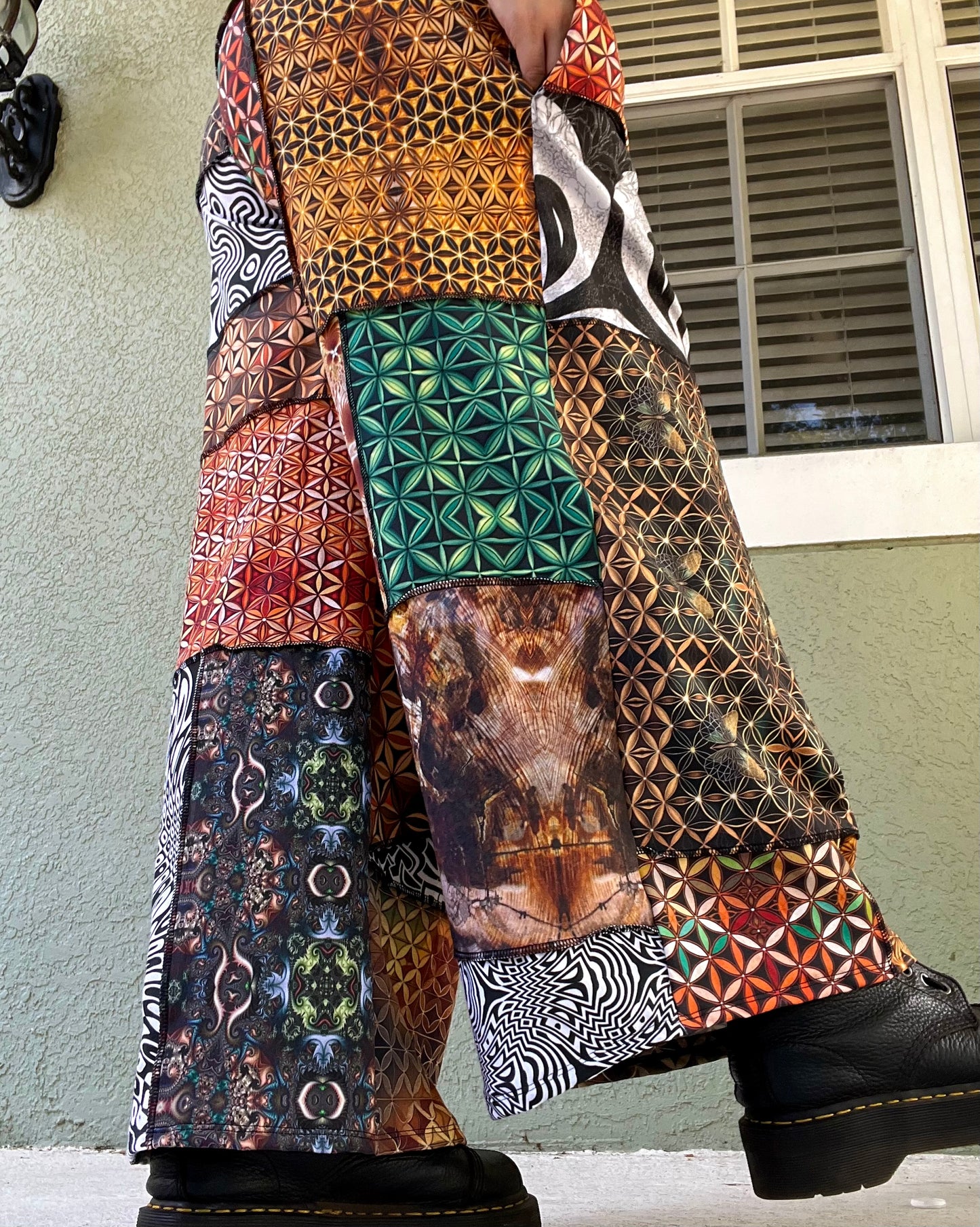 Patchwork Pants XS-XL