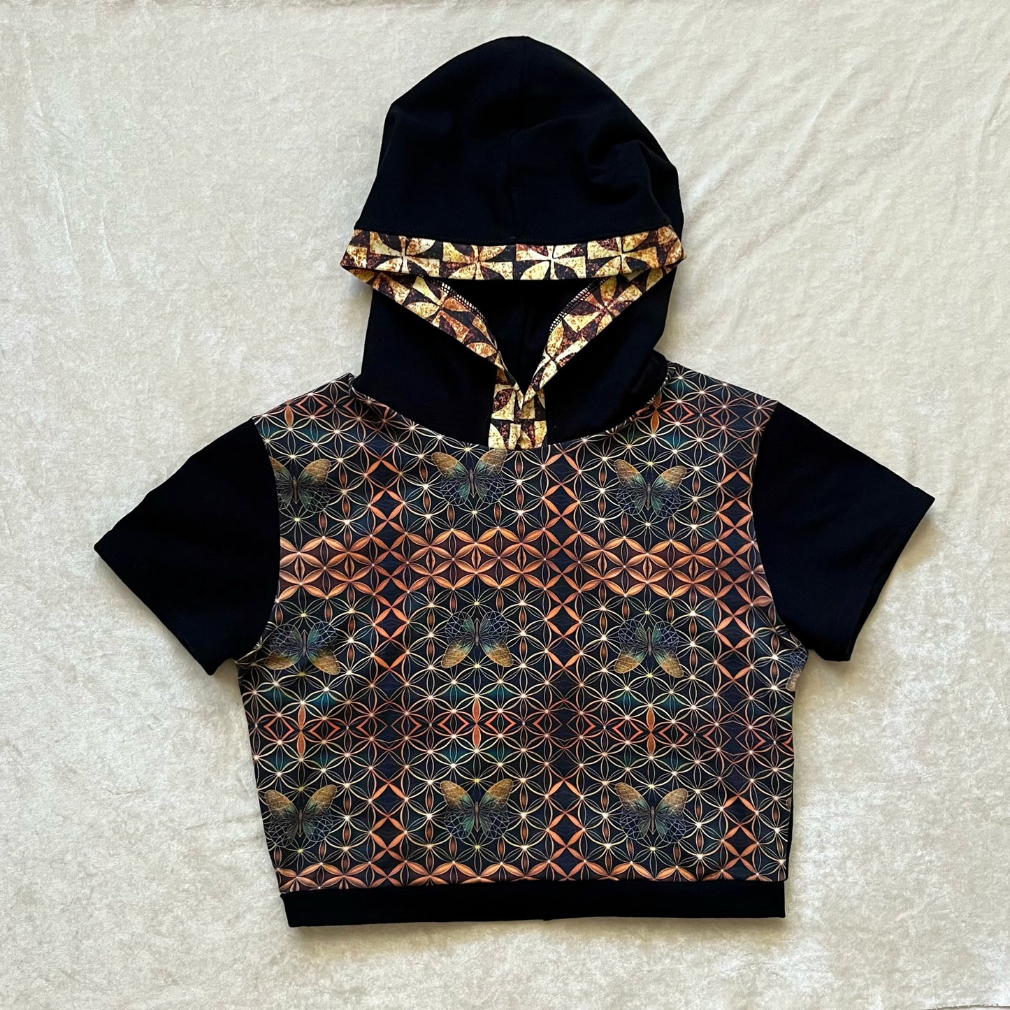 Hooded Cropped Tee M/L