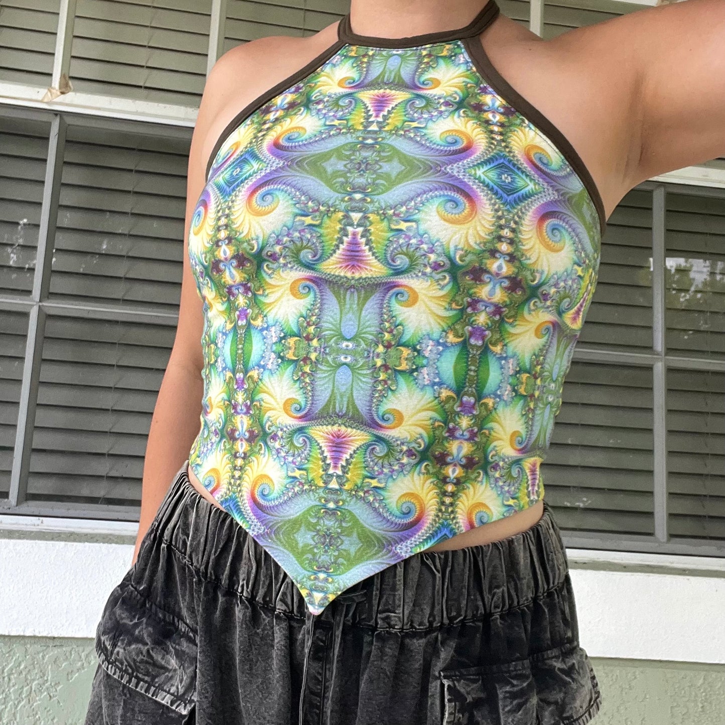 High Neck Pixie Top M/L