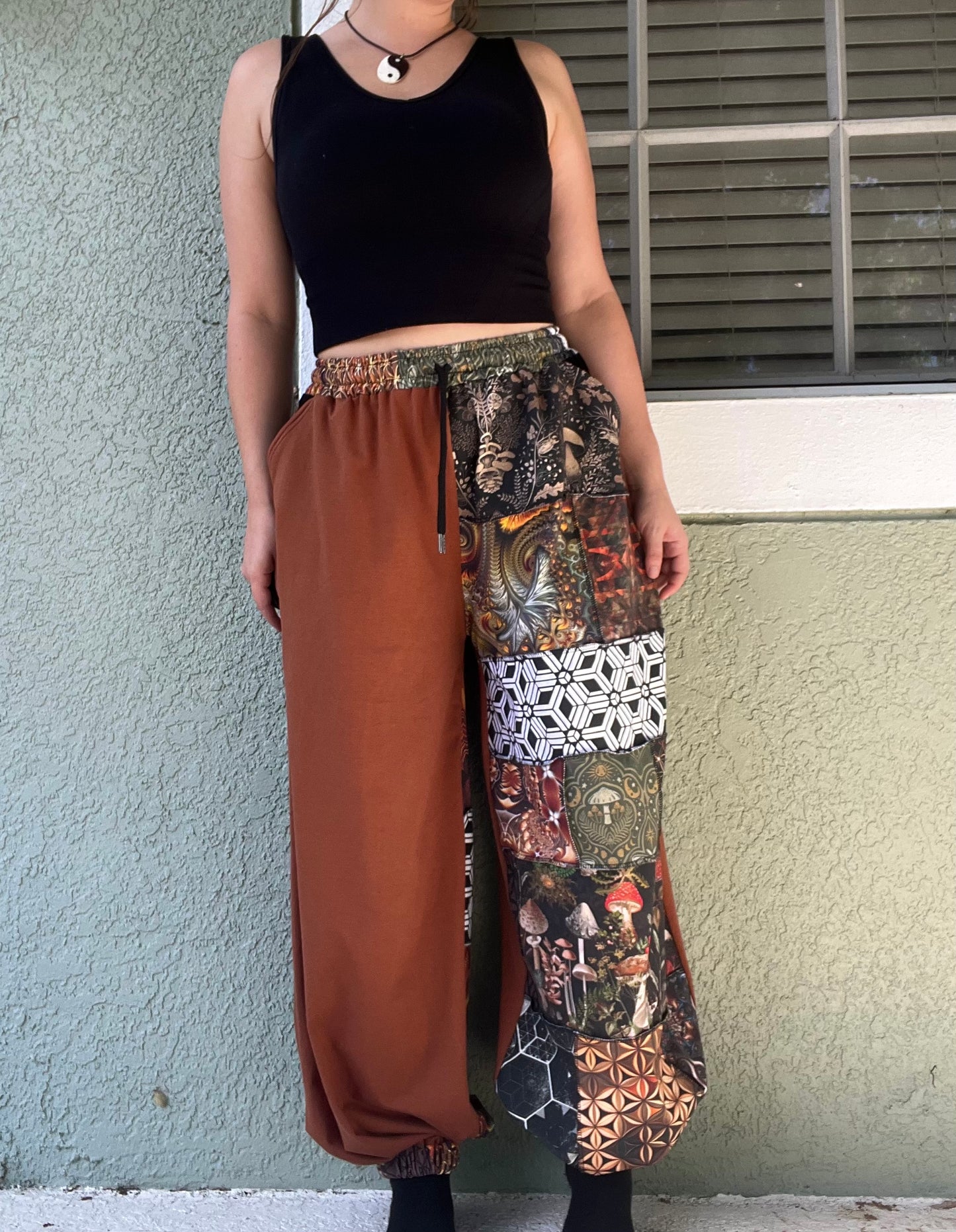 Patchwork Pants XS-XL