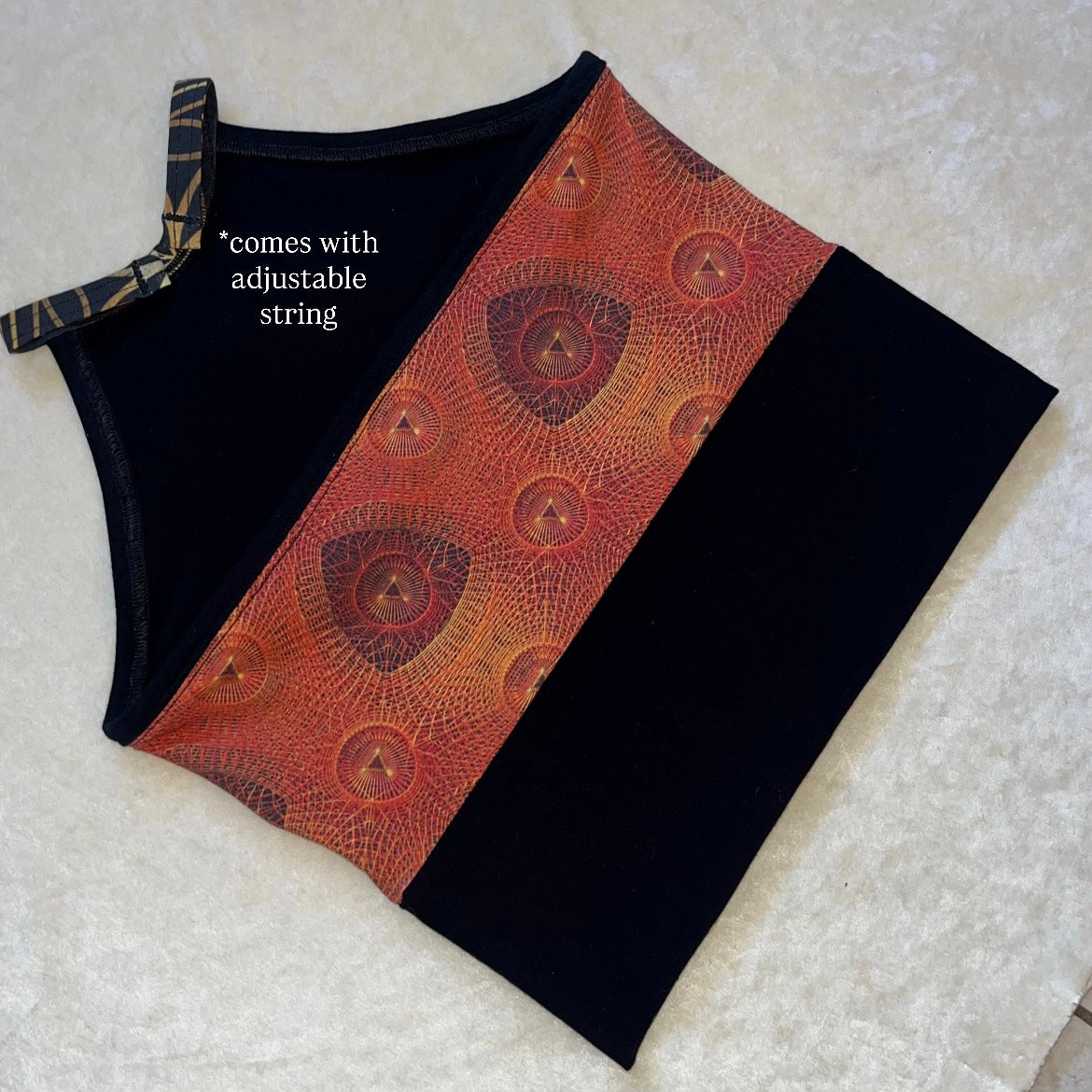 Web Of Interconnection High Neck Top M/L