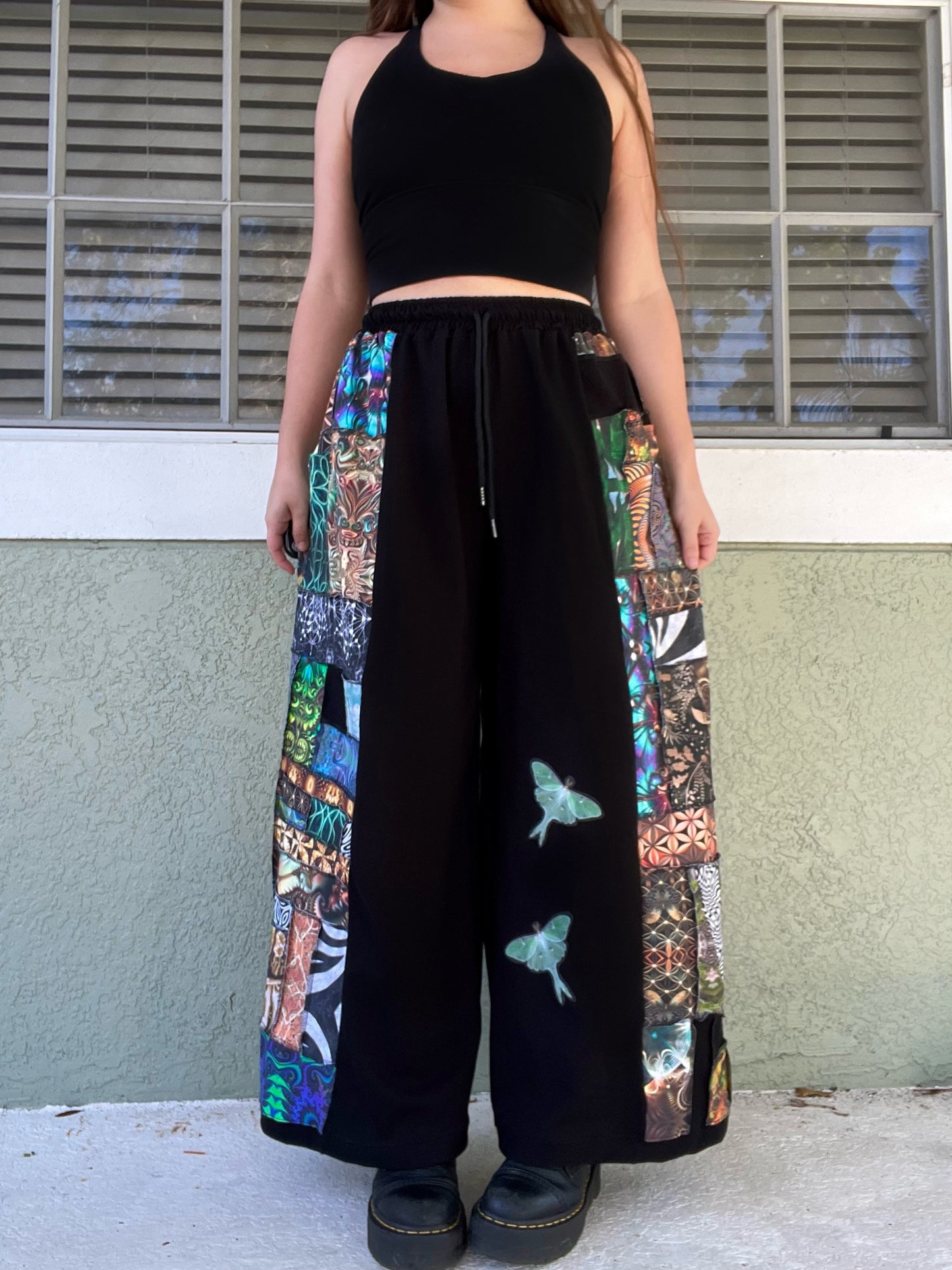 Luna Moth Xtra Patchwork Pants XS-XL