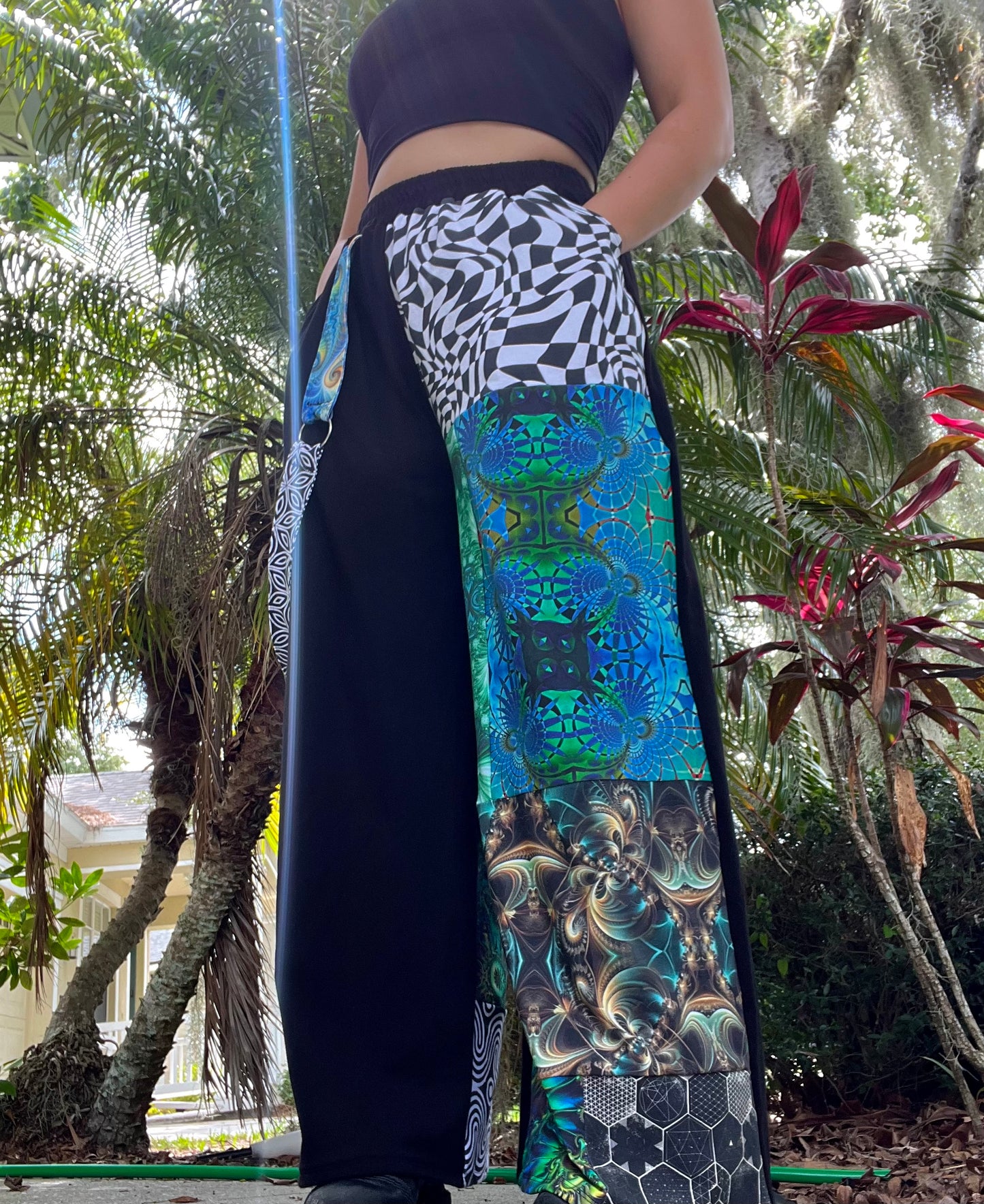 Patchwork Pants w/ Ring Strap V3 ꩜ XS-XL
