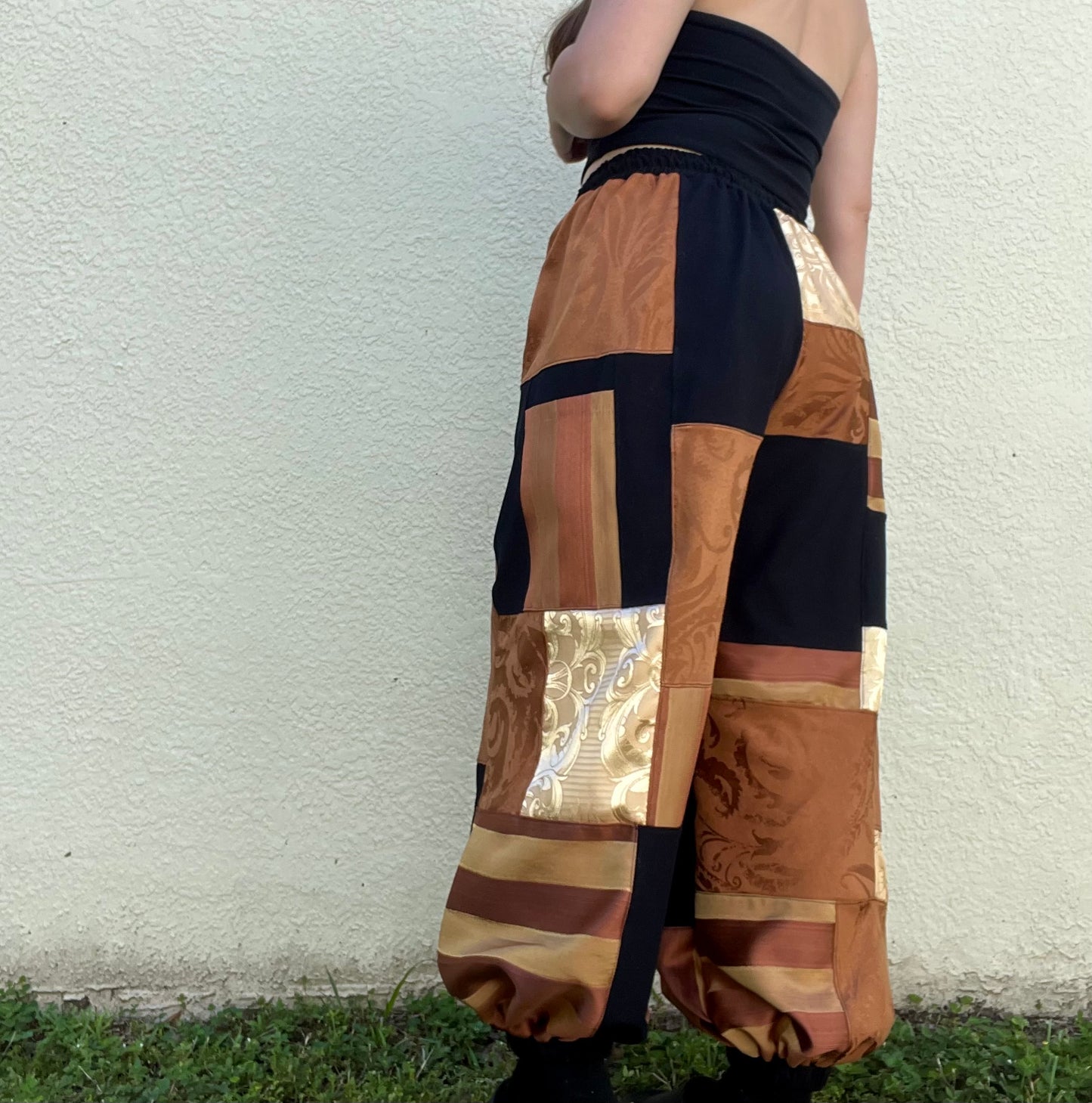 Patchwork Pants XS-XL