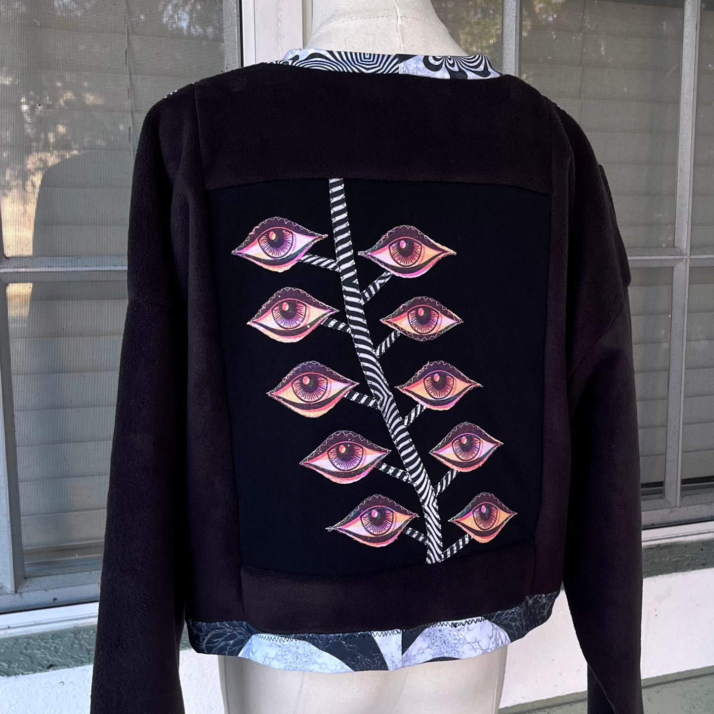 Eyez FLEECE Cropped Crewneck XL