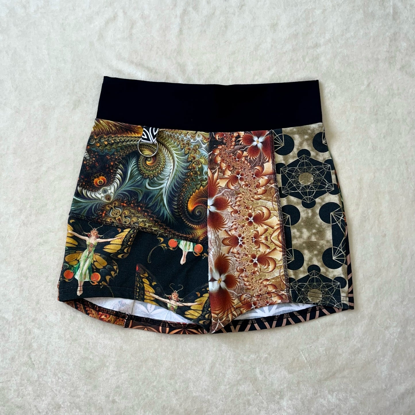 Patchwork Ring Shorts S/M