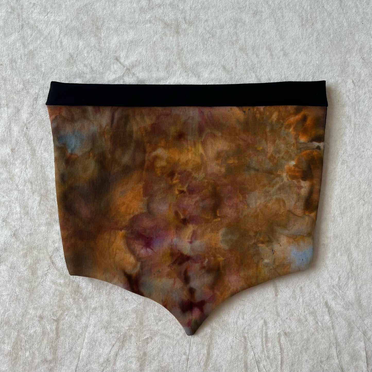 Butterfly Pixie Top ཐི༏ཋྀ S/M Hand-Dyed Cotton Rib Knit (double lined)
