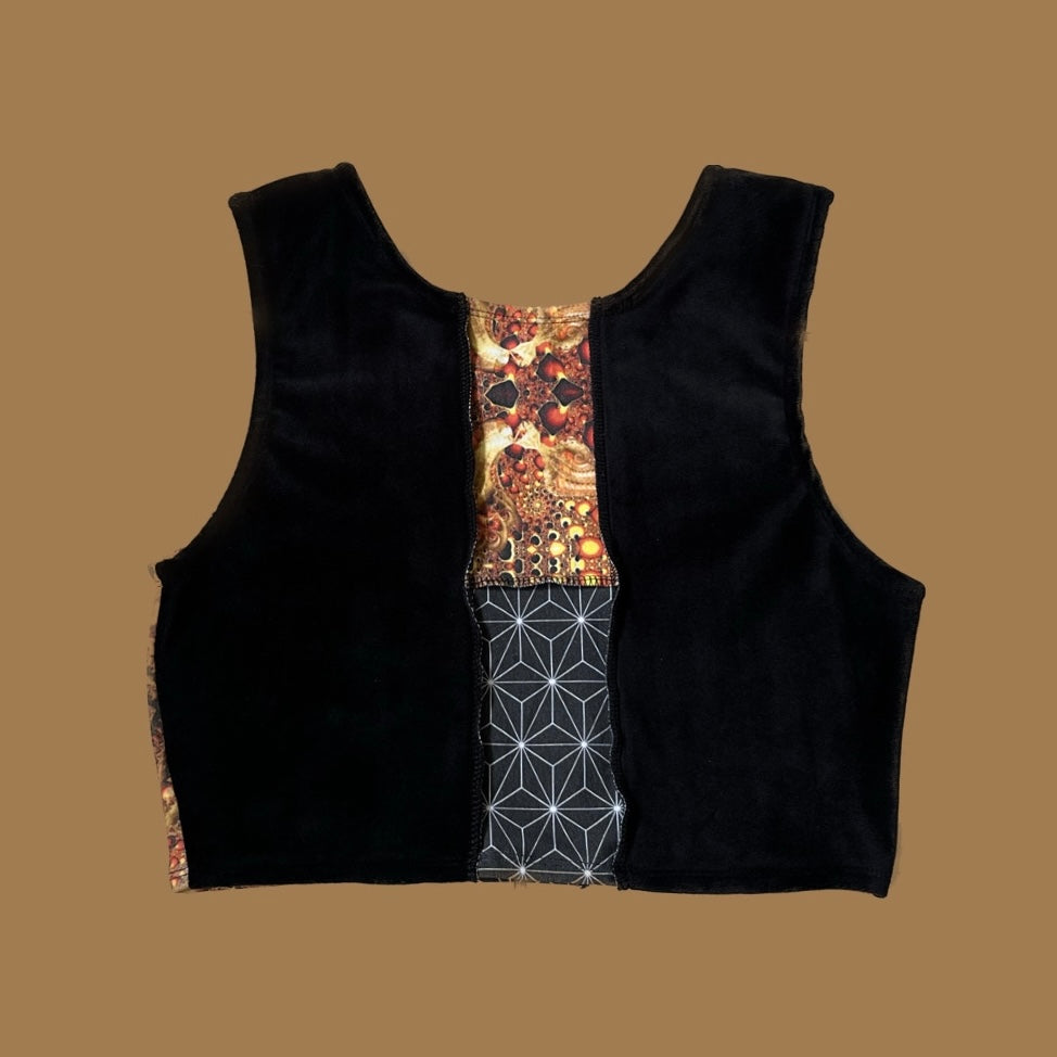 Desert Fractal Cropped Tank ♡ L