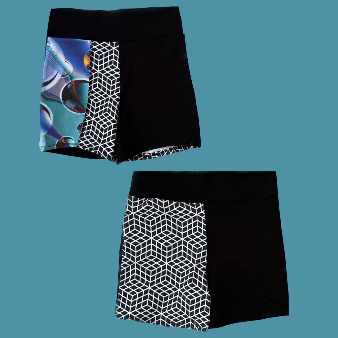 Optical Illusion Shorts ♡ M/L