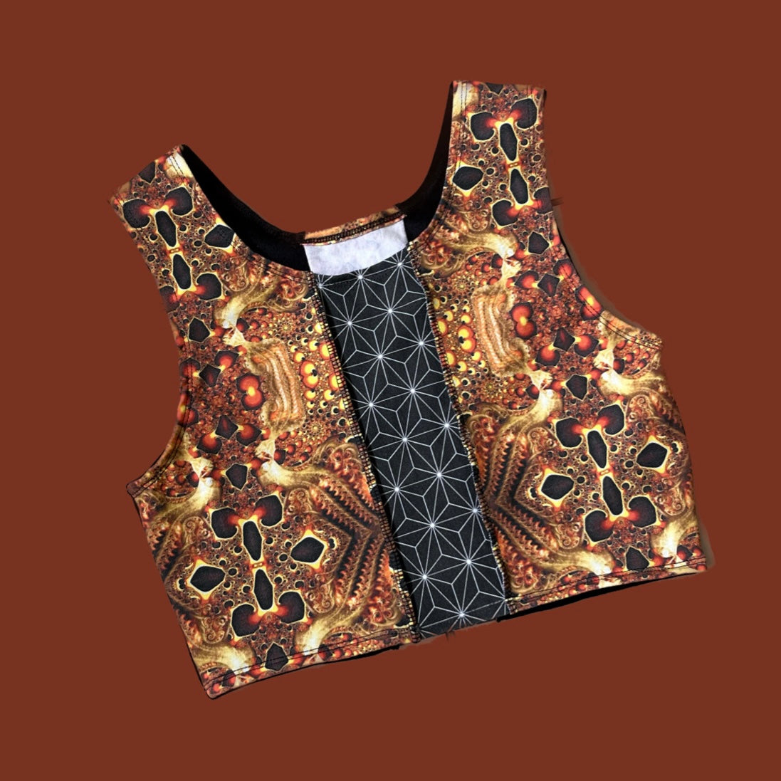 Desert Fractal Cropped Tank ♡ L