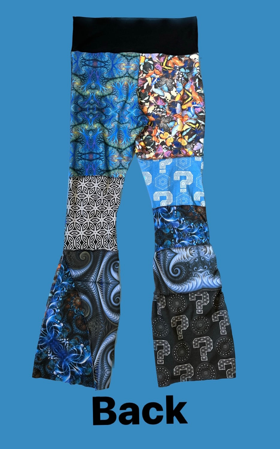 Blues Patchwork Pants ♡ L/XL