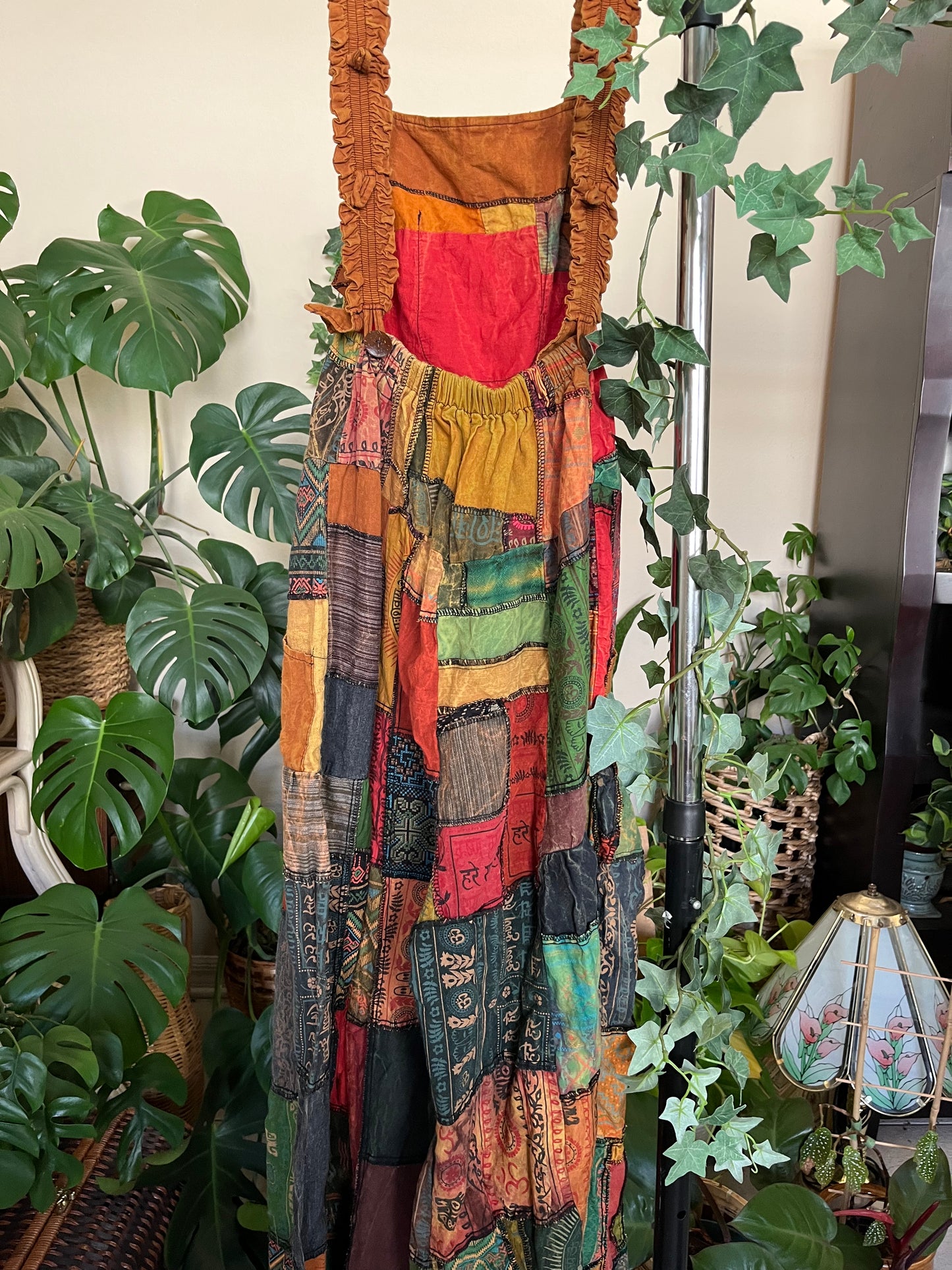 Warm Toned Full Patchwork Overalls V3