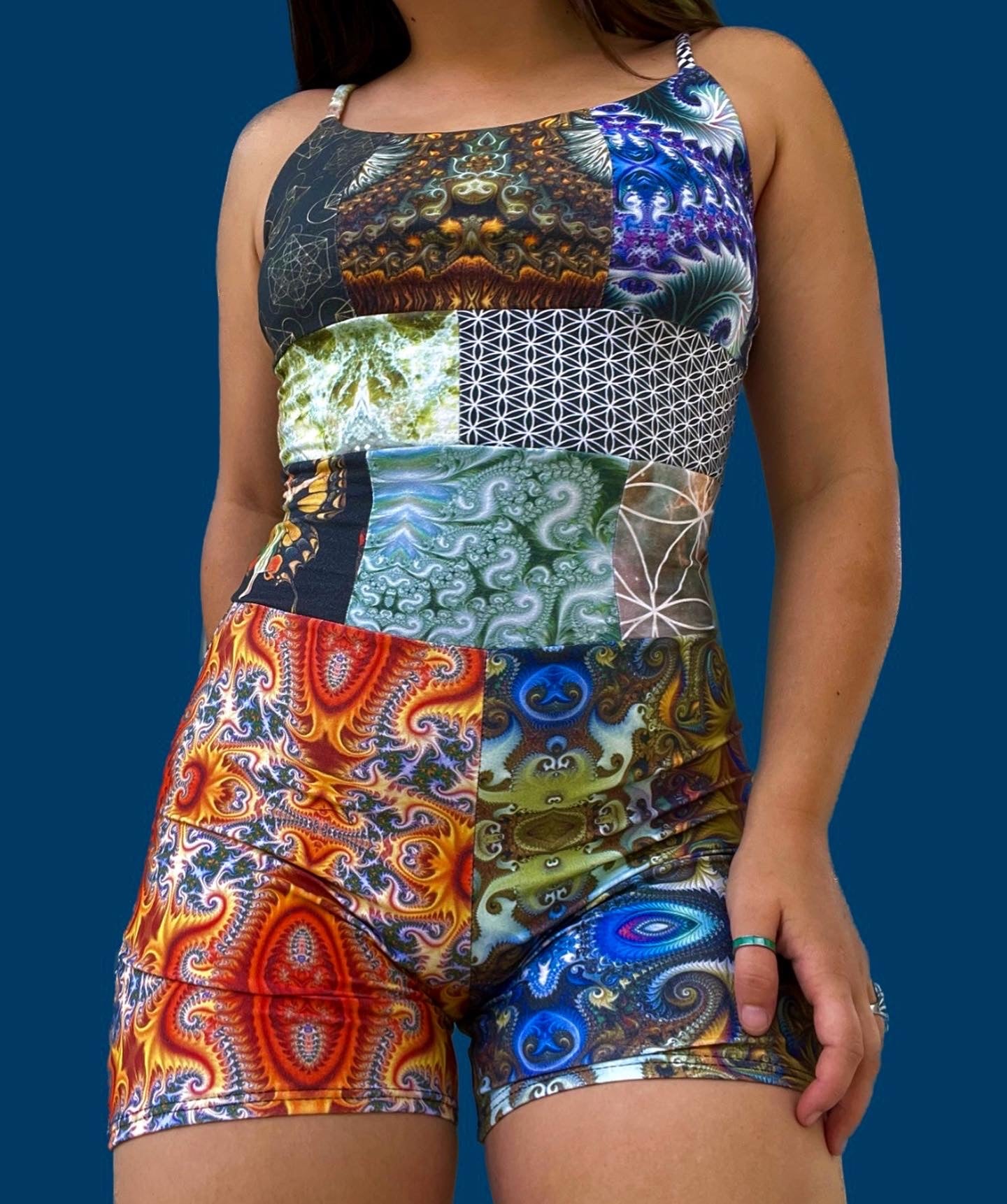 Patchwork Romper ♡ S/M