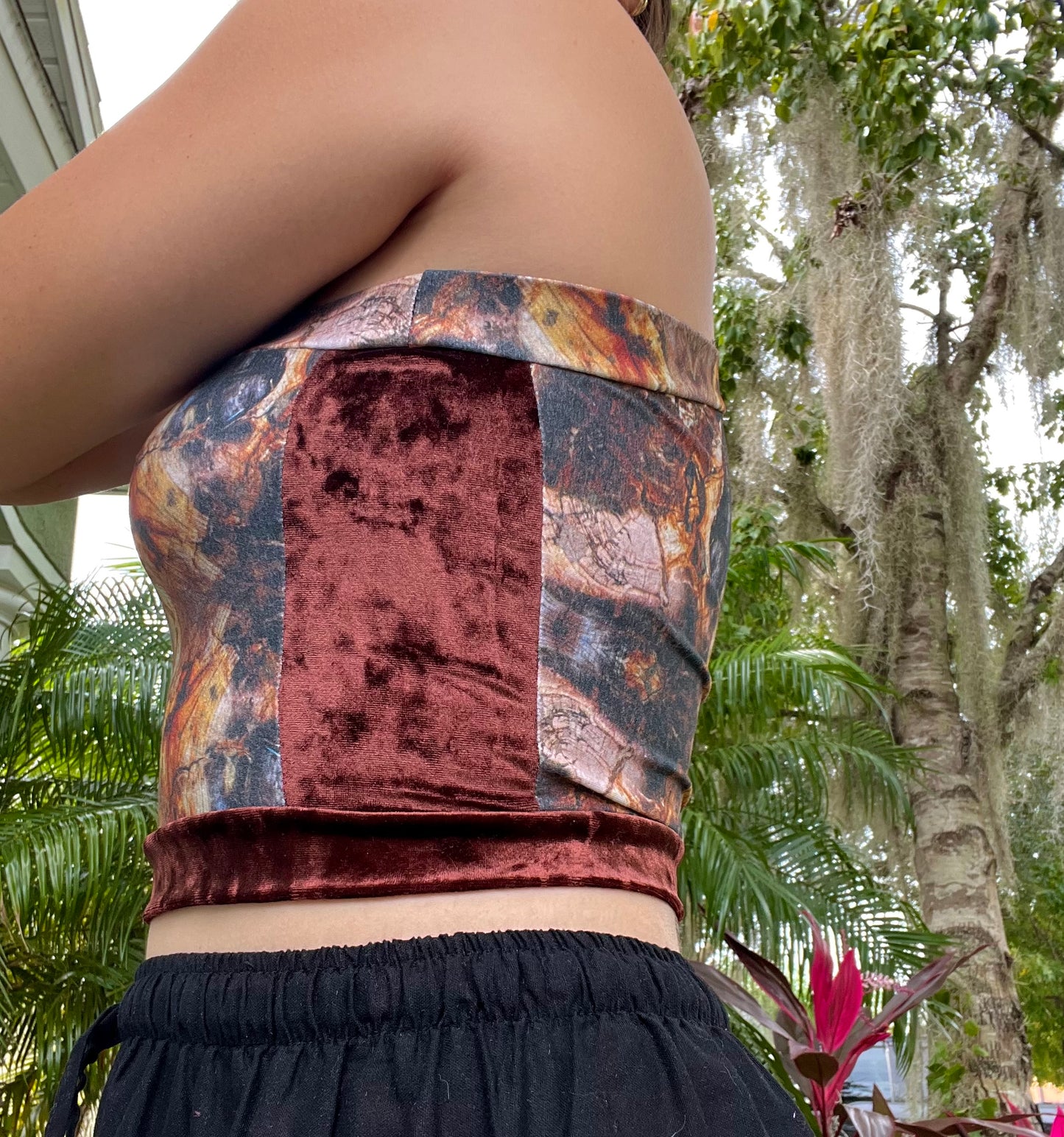 Asymmetrical Wooden Kaleidoscope Top - Sewn by Me ♡