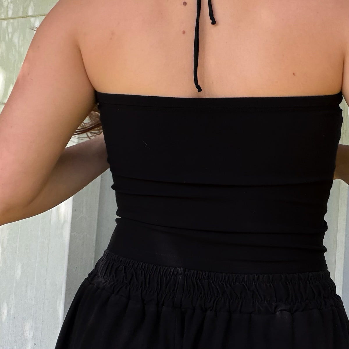High Neck Lace-Up Top M/L