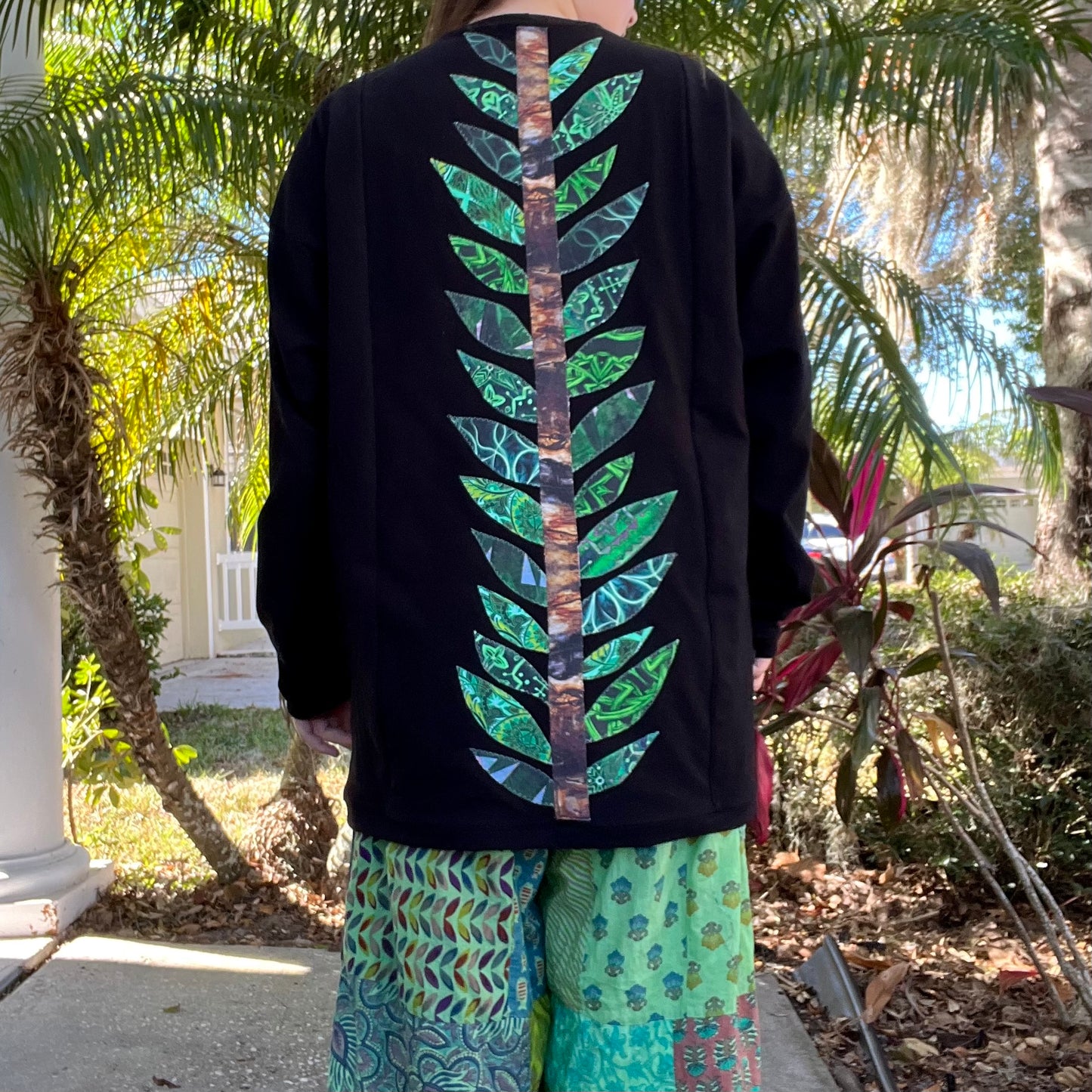 Vine Spine Cotton Crewneck 🌿 XL