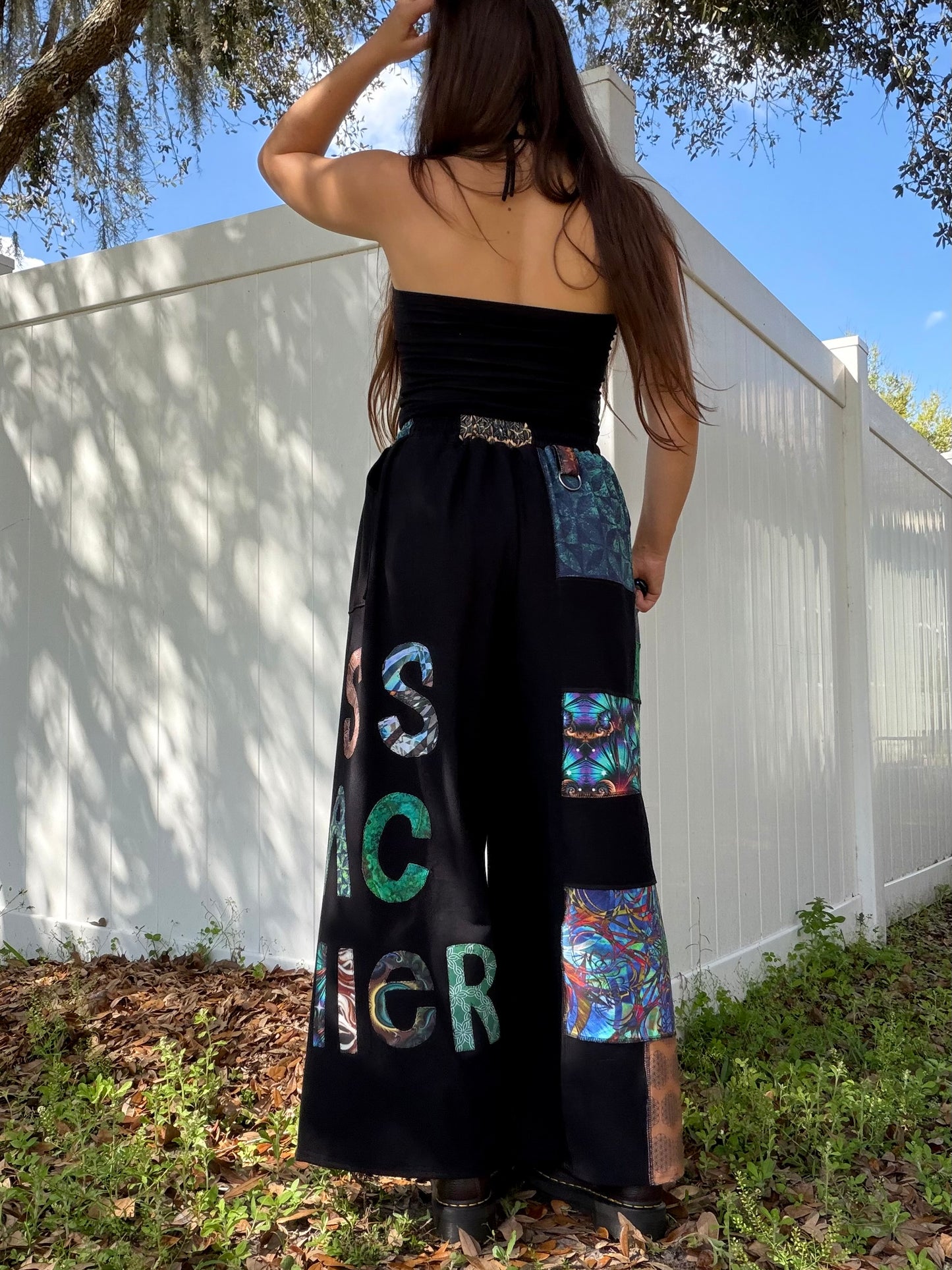 Patchwork Pants XS-XL