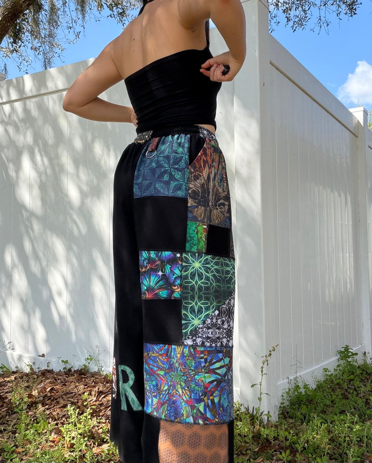 Patchwork Pants XS-XL