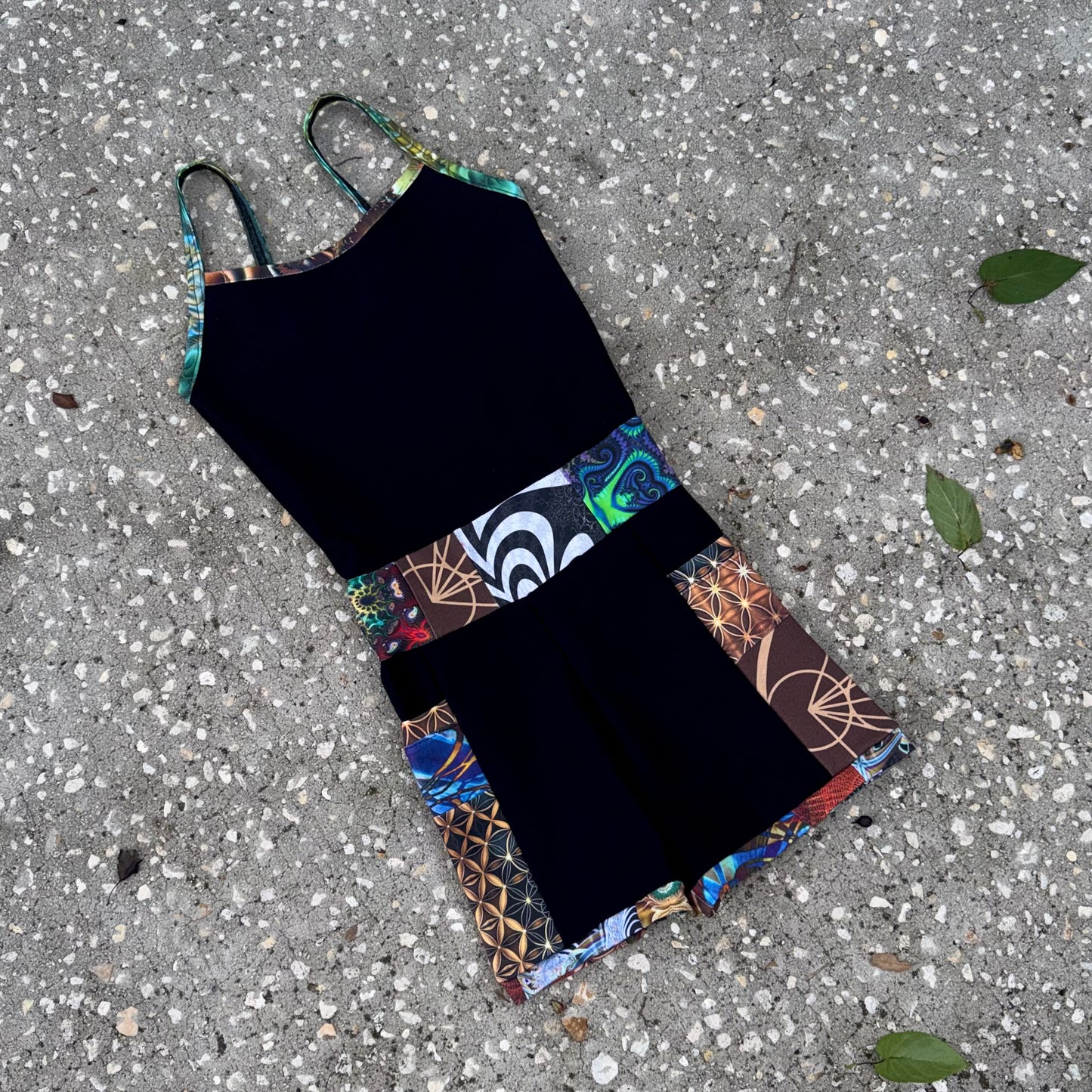 Patchwork Romper XS/S *slightly longer torso