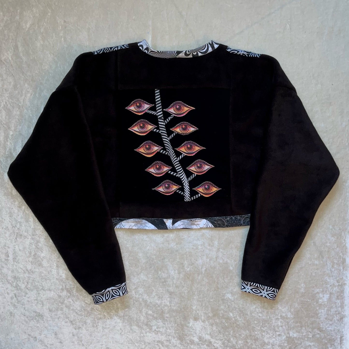 Eyez FLEECE Cropped Crewneck XL