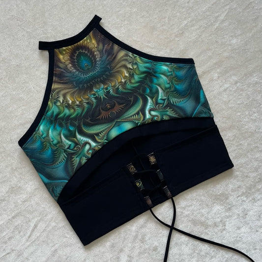High Neck Corset Top S/M