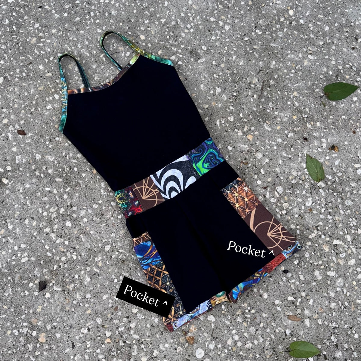 Patchwork Romper XS/S *slightly longer torso