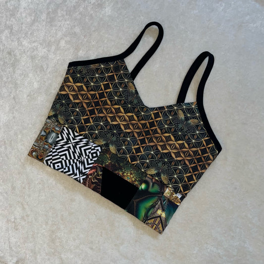 Patchwork Bralette Tank M/L