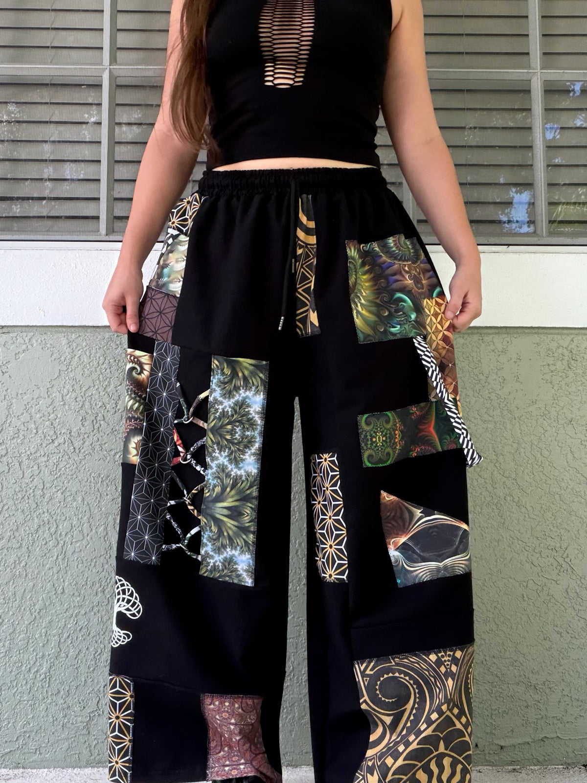Patchwork Pants 🪾 XS-XL