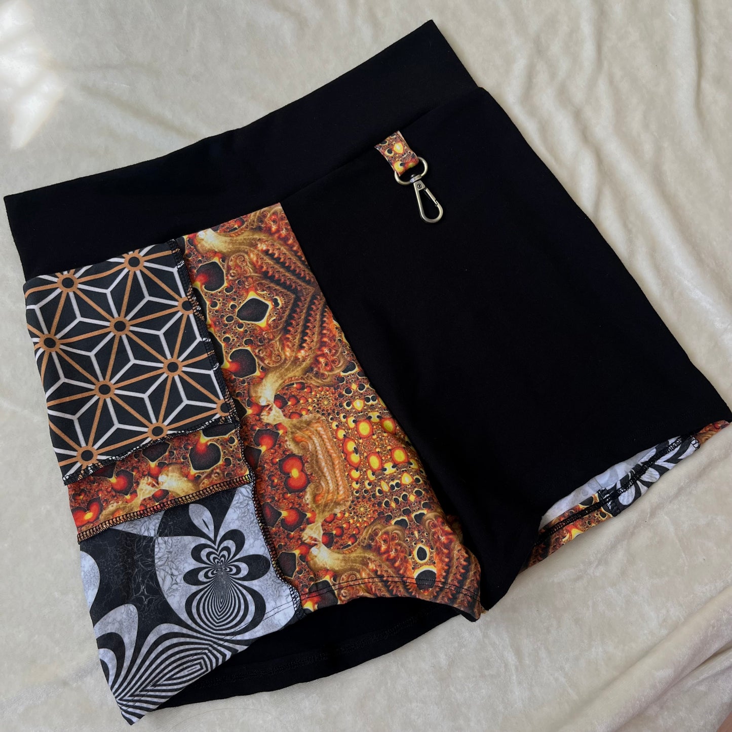 Patchwork Keychain Shorts ✾ M/L