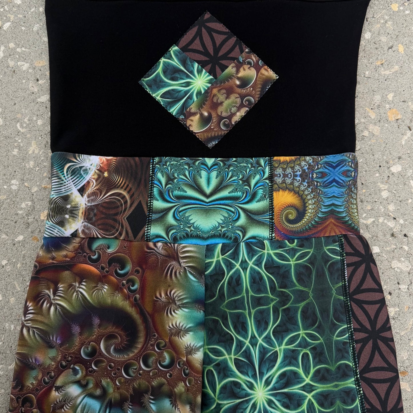 Patchwork Romper S/M