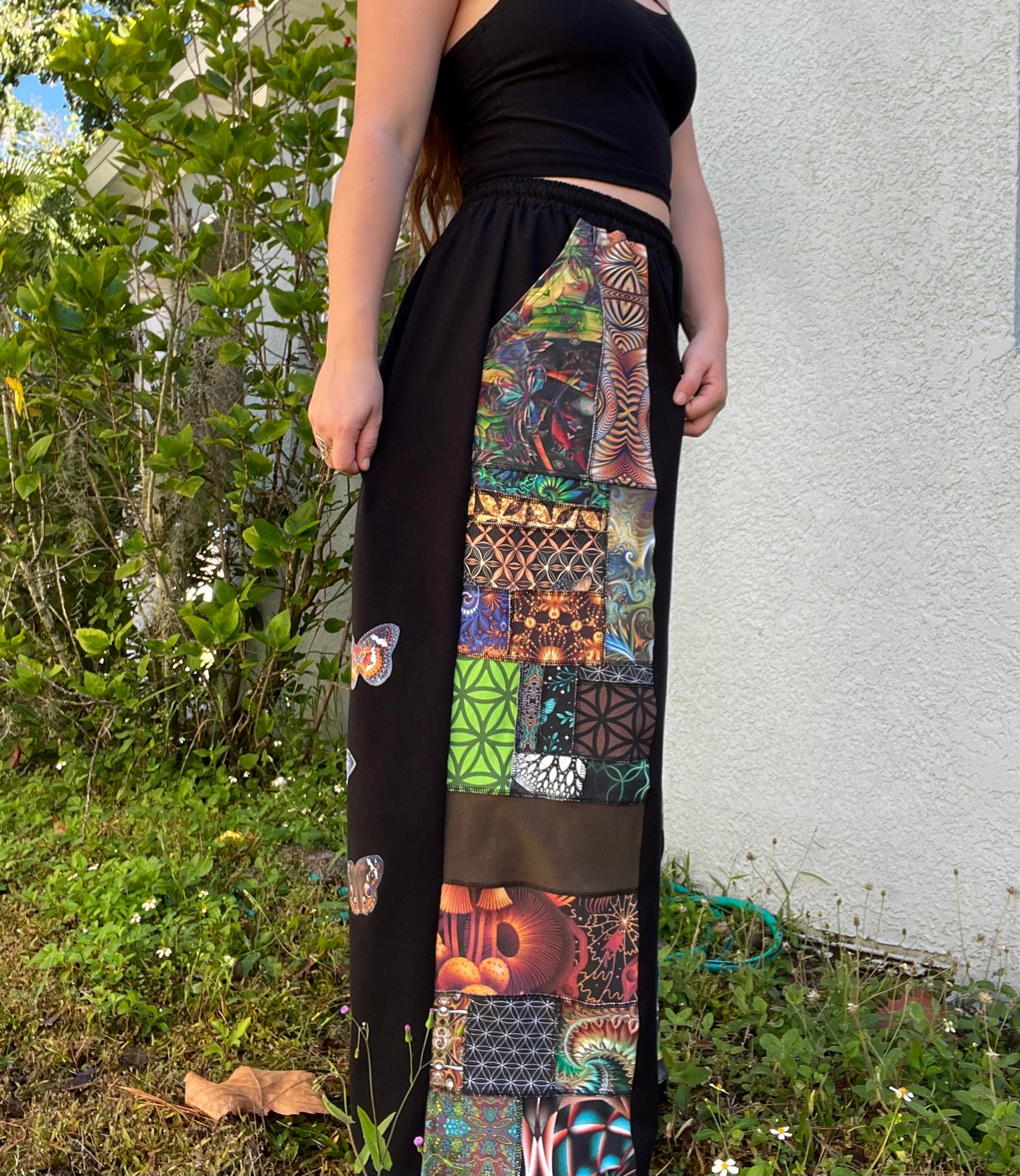 Patchwork Pants 𐦍 XS-XL