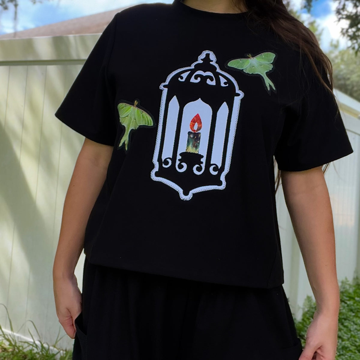 Moth to a Flame Cropped Tee 🕯️ M/L