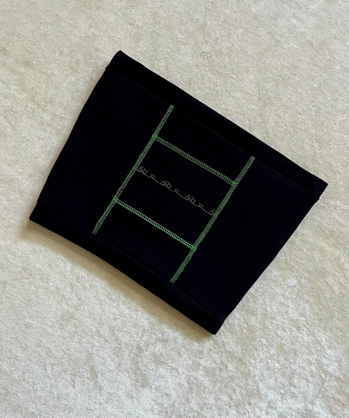Green Thread Patchwork Tube S/M
