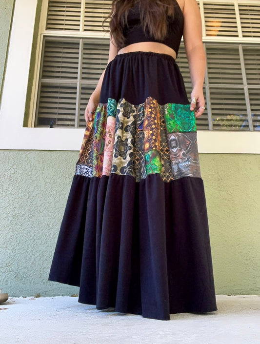 Patchwork Maxi Skirt ♡ S/M