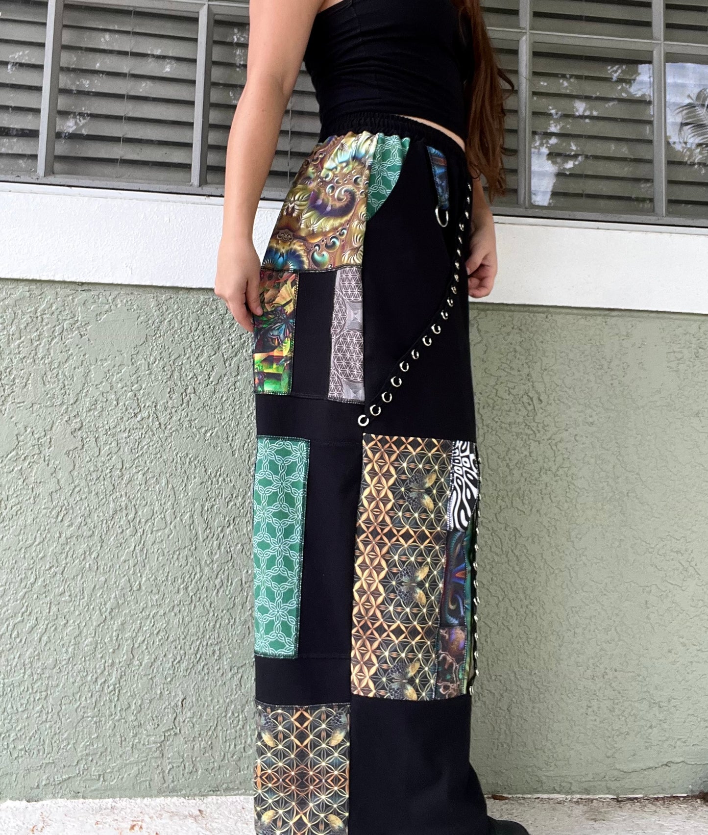 Scrap Patchwork Pants XS-XL