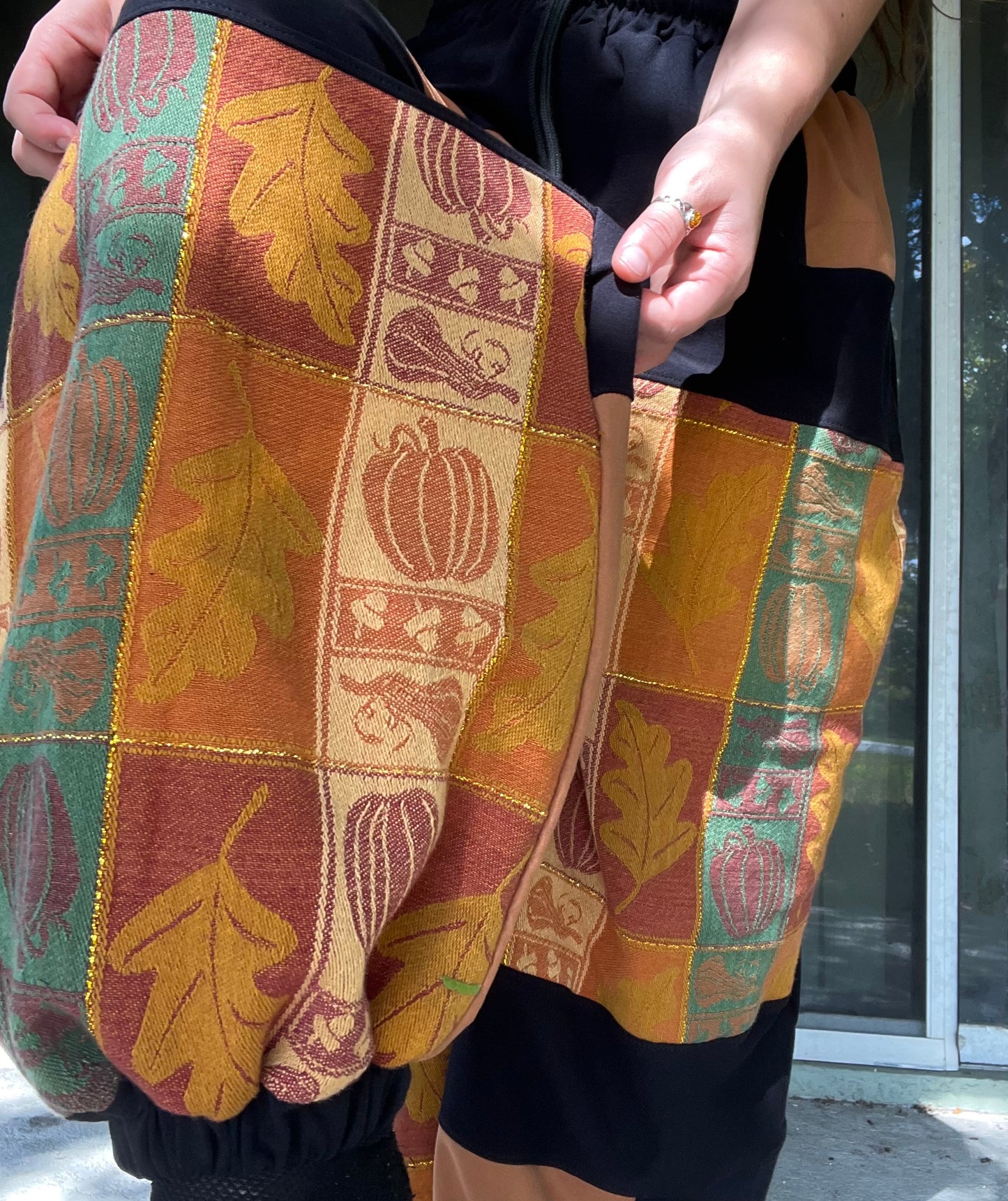 Pumpkin Patchwork Pants XS-XL