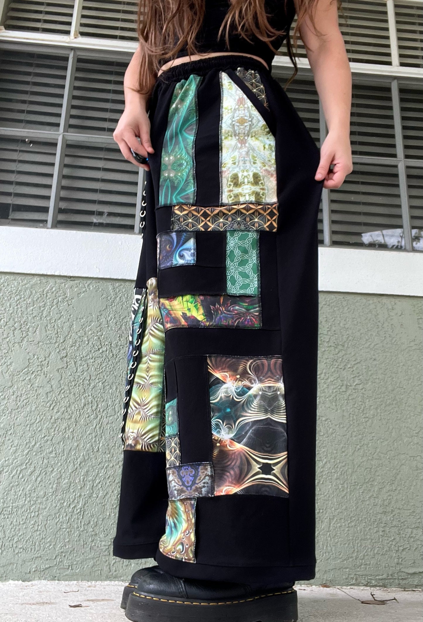 Scrap Patchwork Pants XS-XL
