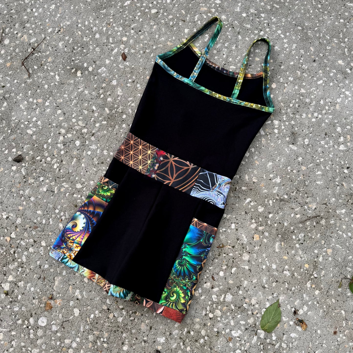 Patchwork Romper XS/S *slightly longer torso