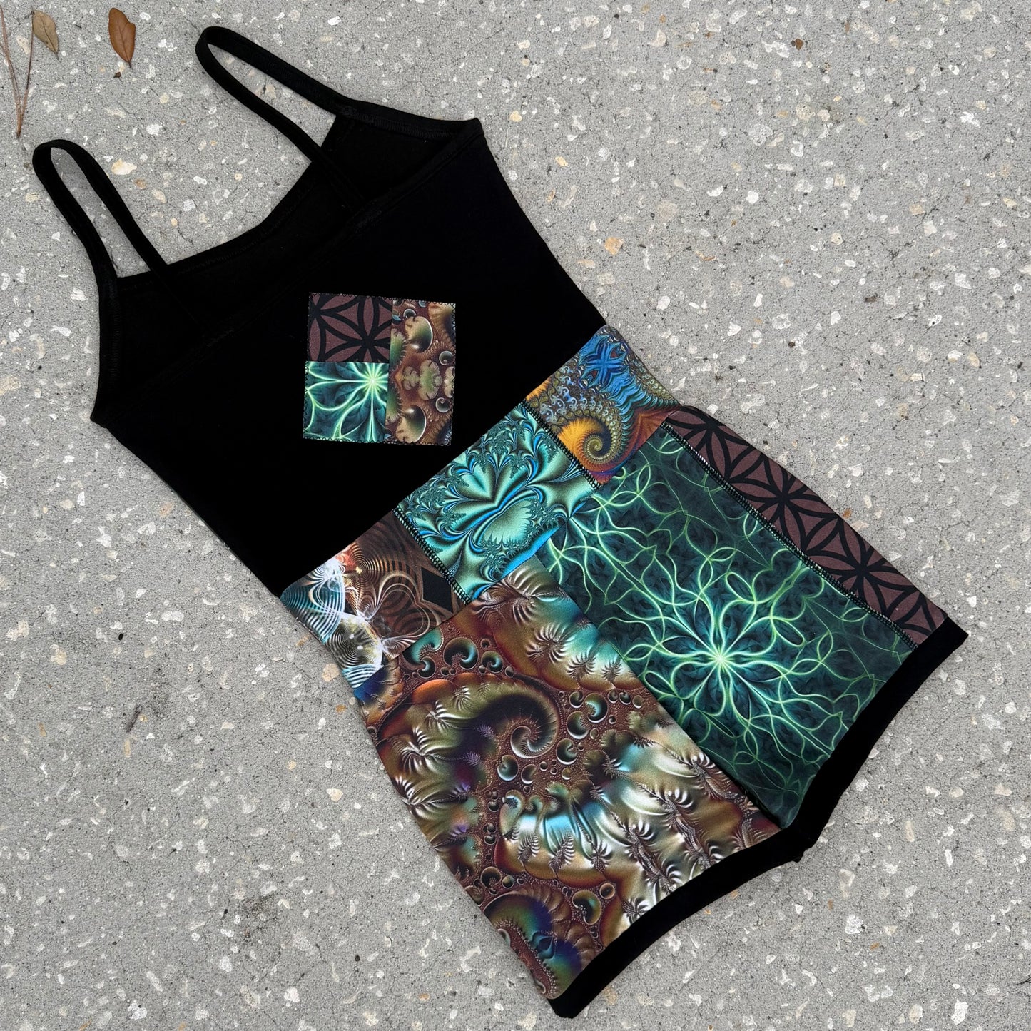 Patchwork Romper S/M