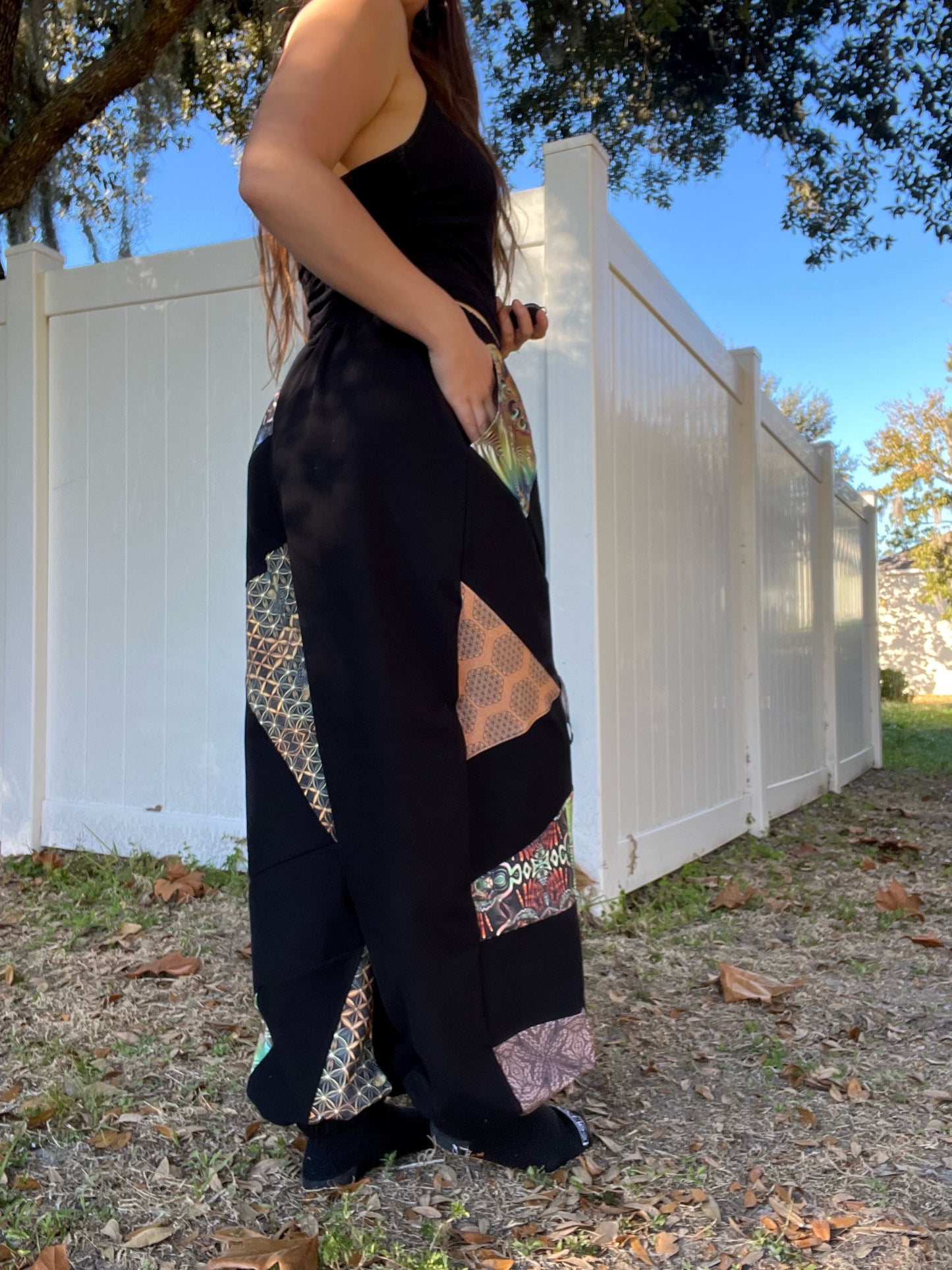 Warm Toned Patchwork Pants XS-XL