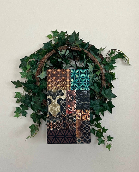 Sacred Geo Patchwork Wall Hanging