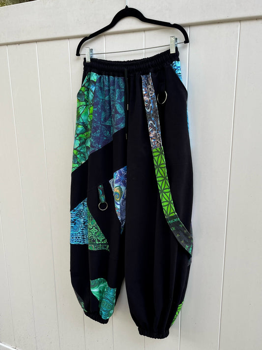 Cool Toned Patchwork Pants XS-XL