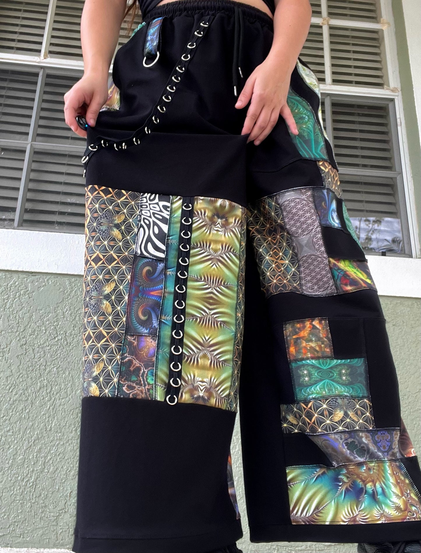 Scrap Patchwork Pants XS-XL