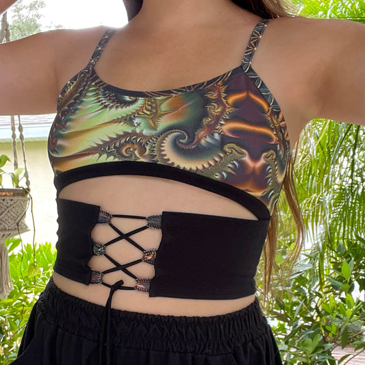 Cutout Corset Tank M/L