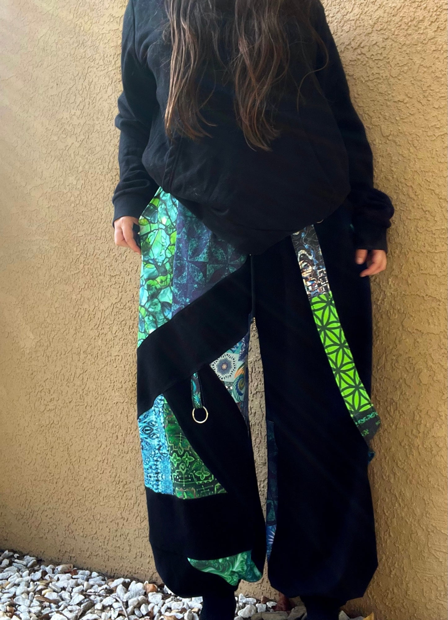 Cool Toned Patchwork Pants XS-XL