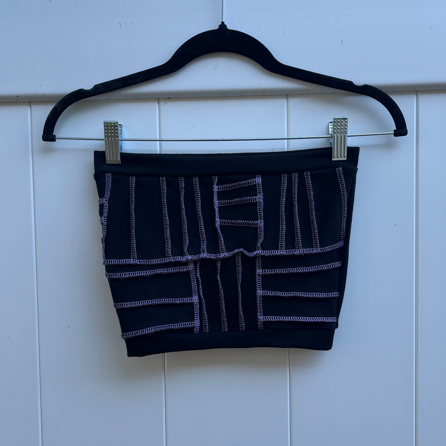 Purple Thread Patchwork Tube Top XS/S