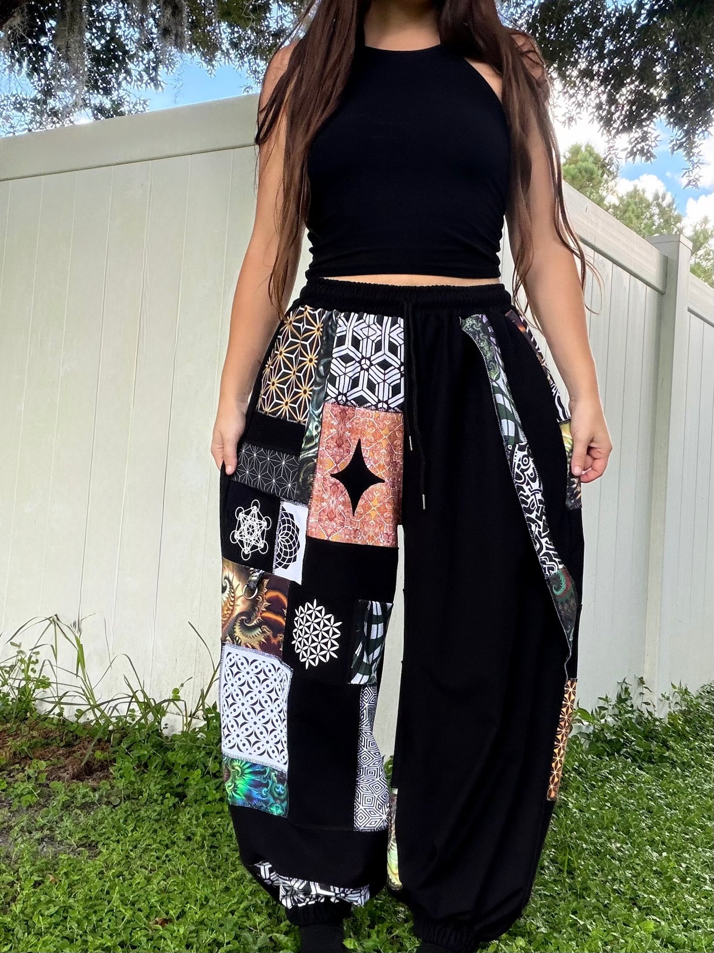 Patchwork Pants XS-XL ✨