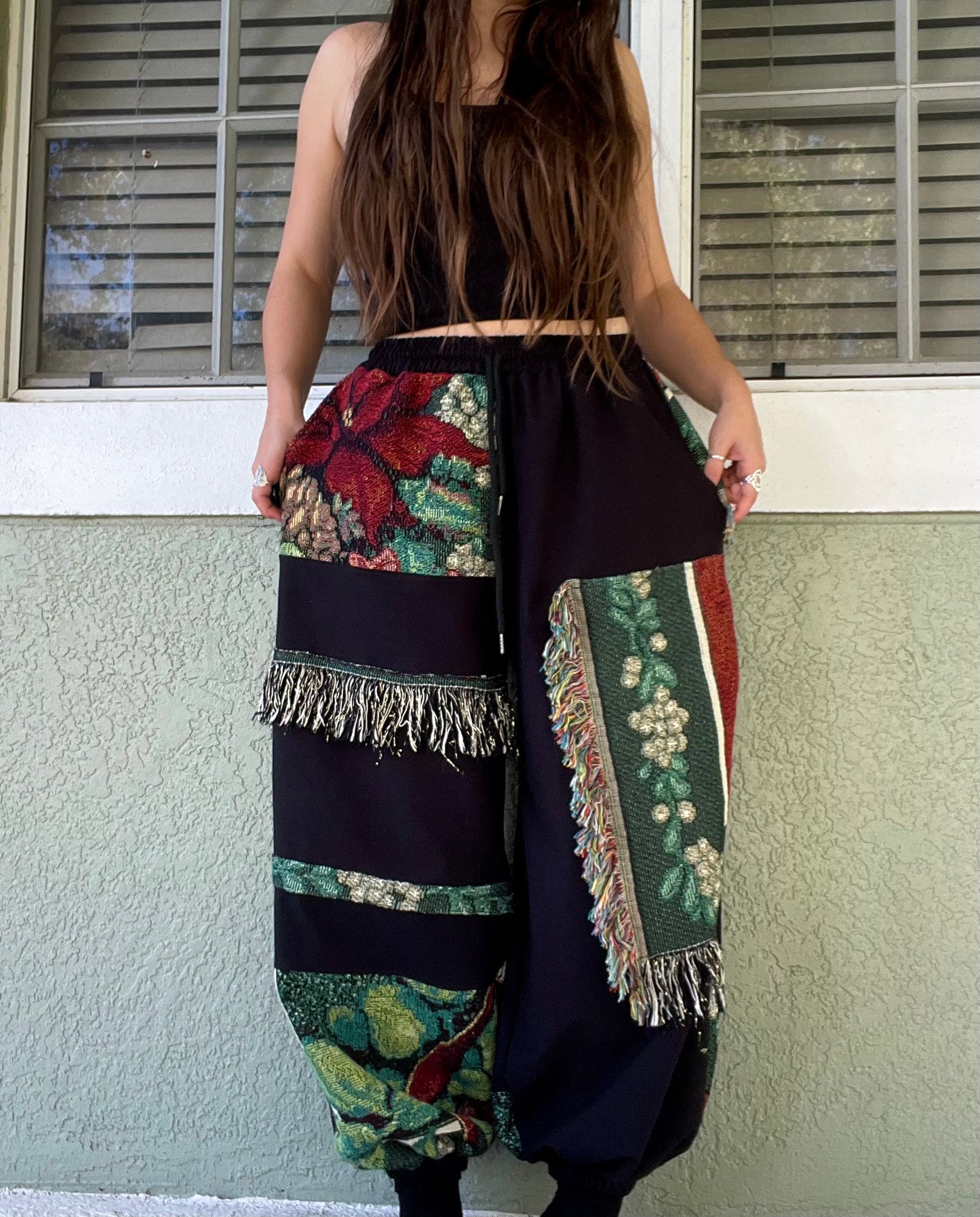 Blanket Patchwork Pants ᪥ XS-XL